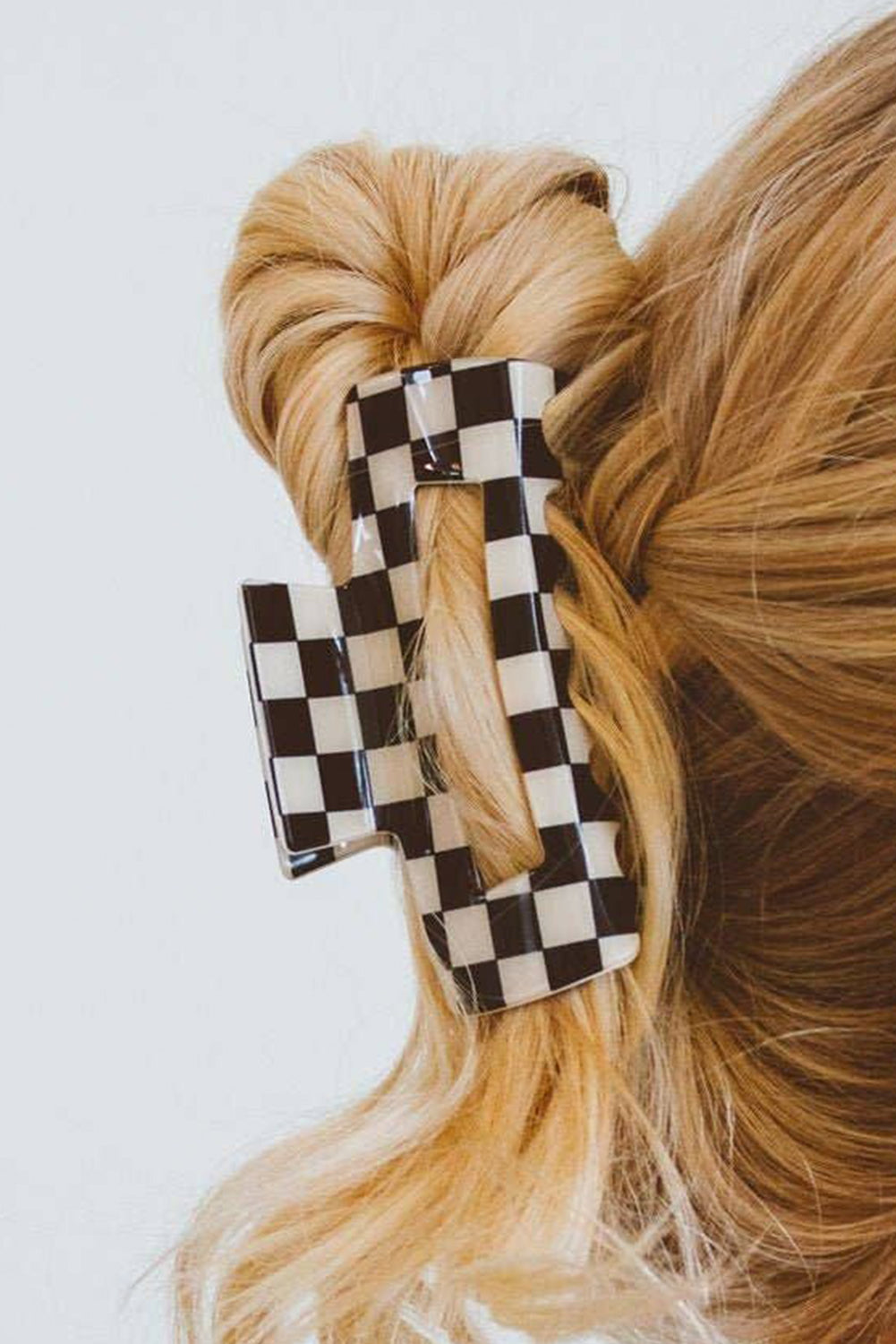 Checkerboard Hair Clip